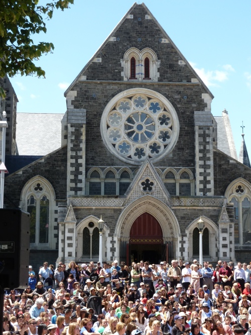 January 2011: Christchurch Cathedral.